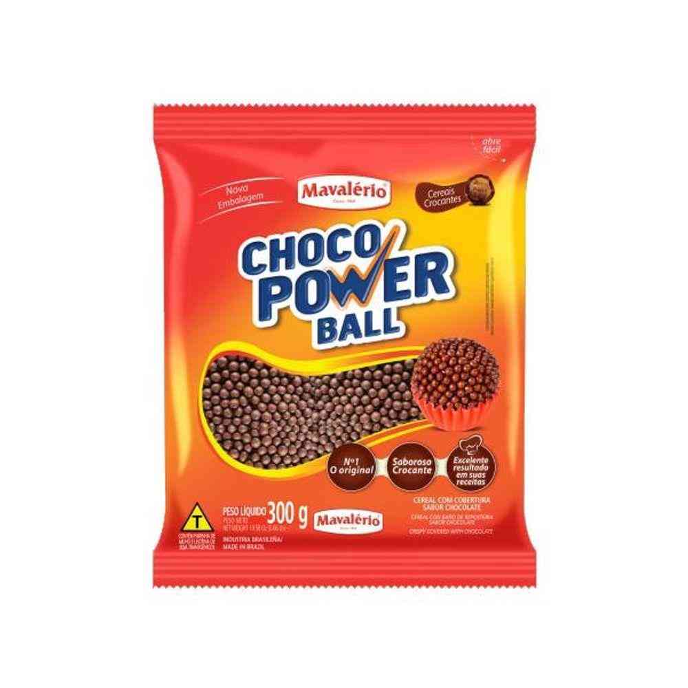 Imagem de Cereal Micro Cob.Chocolate Power Ball 300g - MAVALÉRIO